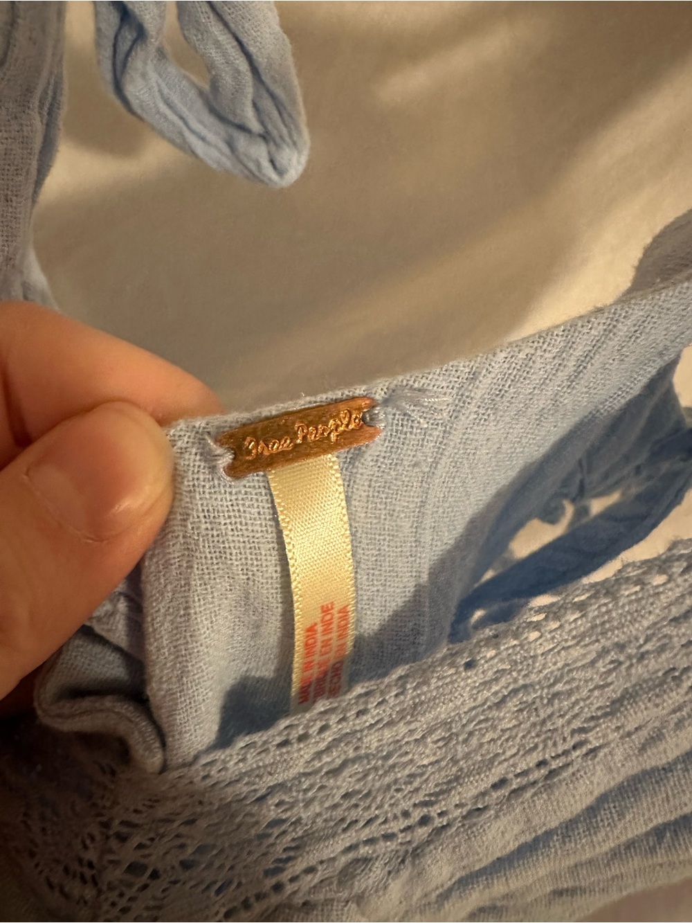 Free People Pale Blue Vivi Cotton Mini Dress - Picture 6 of 7